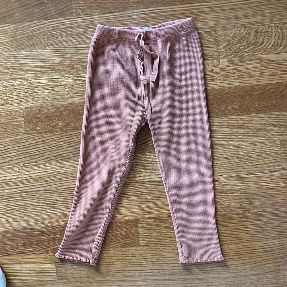 Zara Kids Mauve Thermal Leggings, 2-3T